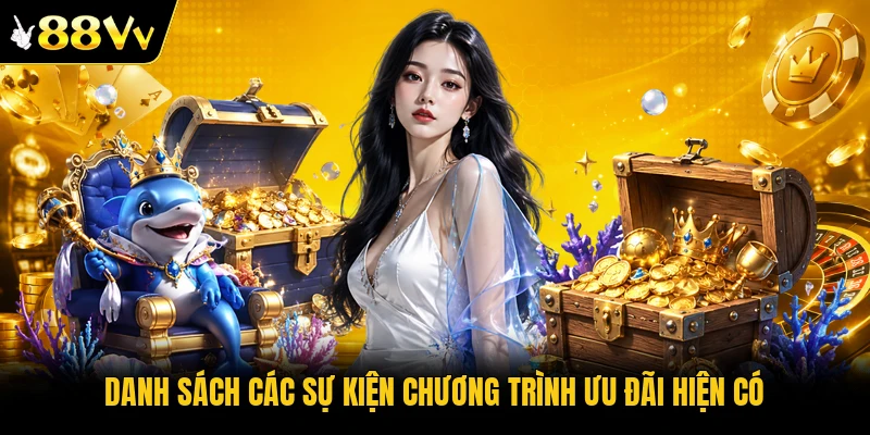 Danh sách các sự kiện chương trình ưu đãi hiện có